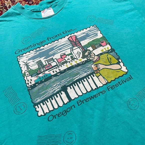 vintage oregon brewers festival tshirt - Picture 3 of 8